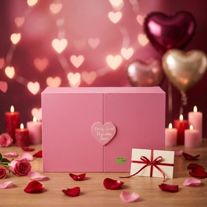 Custom Valentine's Day Advent Calendar Gift Box, 12/24-Day Countdown Luxury Packaging Box for Cosmetics & Candy