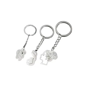 WICKMAN Customizable Portable Small Gift Cartoon Animal Character Flowers Holiday Mother's Day Zinc Alloy Metal Keychain