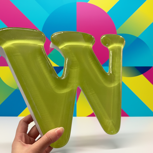 Customizable Green Jelly-Letter LED Neon Battery/Adaptor Bar Decor-Soft-Glow Marquee Letters Manual Control Direction 12V 1 Year