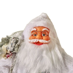 Xintean Nordic Style Santa Claus Christmas Decorations Silver Sequins Ornaments New Doll Decor for Festive Decorations Box