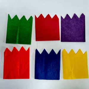 Cheap Factory Supply Multicolor Tissue Paper Cracker Hats For DIY Christmas & Easter Crafts For Thanksgiving Paper Crowns