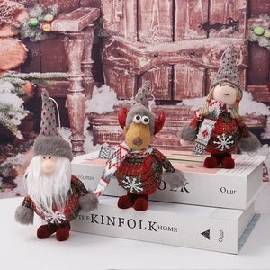 Novelty Christmas Products Santa Claus Standing Doll Gift for Christmas Tree Hot Christmas Items