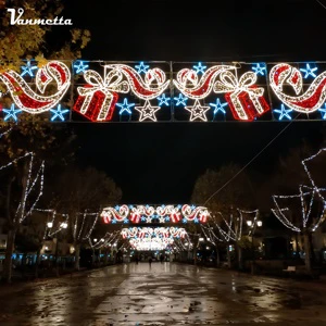 New Arrived Christmas Outdoor Illuminate Decoration Led Across Street Motif Light