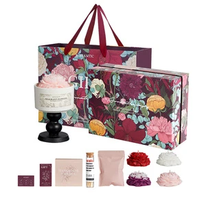 Elegant Floral Story Creative Valentine's Day Scented Candle Gift Box Birthday Graduation Premium Wedding Favor