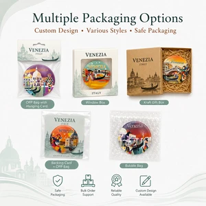 Wholesale Venezia Ceramic Fridge Magnet 3D Porcelain Venice Souvenir Magnet Custom Travel Gift Set Refrigerator Magnet Sticker