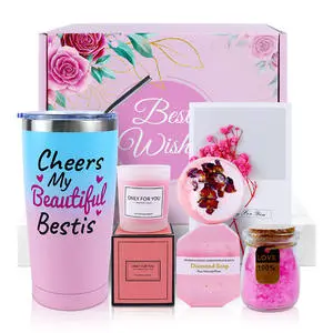 Lunaire Personalized Relaxing Bath Candle Spa Gift Set for Mother's Day