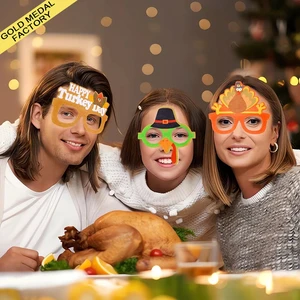 Thanksgiving Glasses Turkey Eyeglasses Funny Party Glasses for Kids Adults Thanksgiving Decorations Party Favors