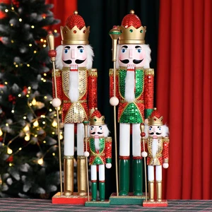 Wholesale Nutcracker Hot Selling 30cm 60cm Wooden Christmas Nutcracker For Festival