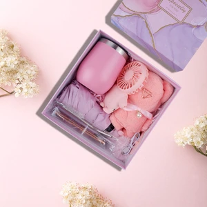 Birthday Gift Sets for Mom Women Grandma Mothers Day Valentines Days Gifts Cup Towel Umbrella Box Sister Pink New Year Gift Sets