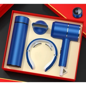 Gadgets Promotional Business Gifts Vacuum Flasks Neck Massager Power Bank Umbrella Hair Dryer Set for Fathers Day Gift Gift Sets