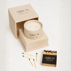 AIKUN Custom Label Private Label Supplier Scented Candles For Home Fragrance Relaxation Stress Relief Birthday Gift