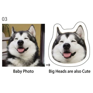 Richy RQ064 Shape Customized Polyester Plush Pillow Personalized Thanksgiving Gift Heat-transfer Printing Image Cushion PP