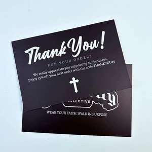 Colorful Printing Custom Business Logo Paper Customer Appreciation Postcards Greeting Card Thank You Cards