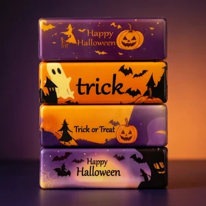 Cross-border New Product Halloween-themed PU Butter Stick Squishy Slow-Rebound Stress-Relief Creative Pumpkin Squeeze Toy