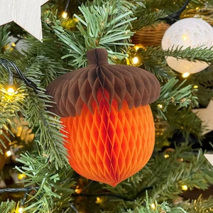 Acorn Honeycomb Ball Thanksgiving Paper Hanging Ornament Autumn Theme Decoration Fujian Made All Ages