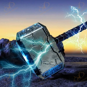 Avengers Thor Hammer Halloween Cosplay Prop Lightweight PU Foam Breathable Trendy Toy