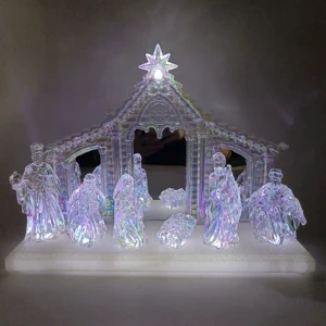 2024 Holy Family With Angel Christmas Nativity Figurine for Xmas