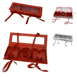 Gift for Mom Thanksgiving Mom Letters Box Fillable Mom Flower Box Birthday Gift for Mother's Day Valentine's Day Gift Box