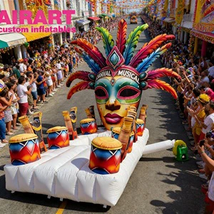 Carnival Inflatable Mask Decoration for Festival Party