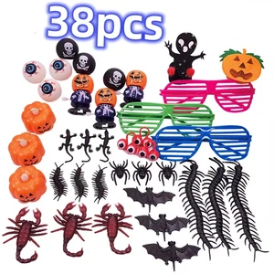 Halloween Party Favor Sets Stuffed Toys Bulk Kids Trick or Treat Halloween Gifts for School Classroom Kids Toddlers Boys Girls