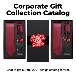 Men's 6-Piece Tie Set Gift Box-Solid Color Striped Paisley Pocket Square Tie Clip Label Pin-Father's Day Easter Fashion