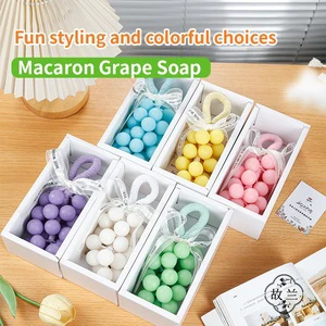 Creative Macaron Aromatherapy Handmade Soap With Exquisite Gift Box, Ideal For Wedding Souvenirs & Party Guest Favors