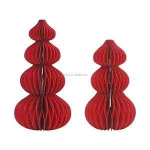 Chinese New Year 2024 Products Honeycomb Paper Ornaments Christmas Home Decor Luxury