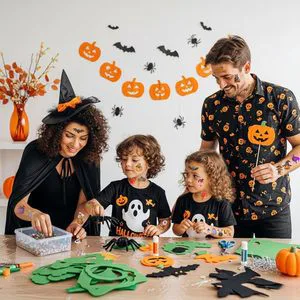 Premium Halloween Party Favors Temporary Tattoos Skeleton Bat Trick Treat Decorations Festive Decor Accessories Stickers