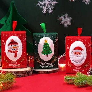 Christmas Santa Snowman Xmas Tree Towel Gift Box ,Christmas Party Gifts