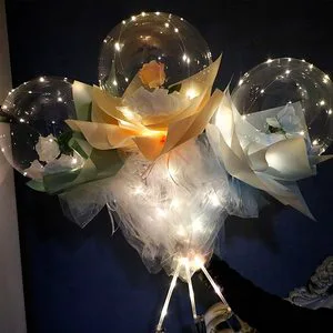 Wholesale 10 18 24 36inch Transparent Bobo Balloon Clear Helium Balloon Wedding Birthday Party Decoration Adult Kids Favor Toy