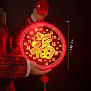 New Style New Year Hanging Decoration Chinese Lunar New Year Led Lights Dragon Year Lighting Accessories Home Decoration