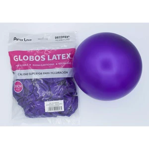 Party Love Latex Balloons 30cm Metallic Purple for Adults Birthday Parties Decorations Made in China Model 43686