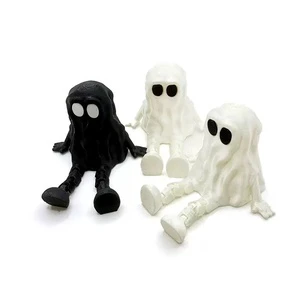 New Design Mini Halloween Pack Flexible Articulated Skeleton Pumpkin Ghost Toys Articulated 3D Printed
