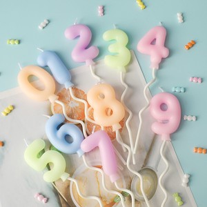 Hot Sale Party Balloon 0-9 Shape Happy Birthday Number Candle Cake Candles For Kids