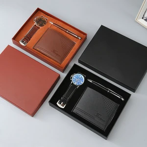 Father's Day Business Style Gift Set for Men-Paper Watch and Wallet Gift