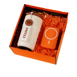 Wholesale Custom Logo Eco-friendly Office Souvenirs Wedding Giveaway Gift Set Cup Fan Umbrella Mobile Phone Holders Father's Day