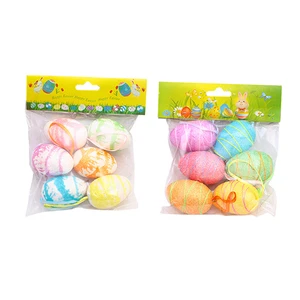 Wholesale Easter 2023 Decoration Hangable Surprise Egg Hunt Bright Colorful Foam Easter Eggs for Kids Gifts