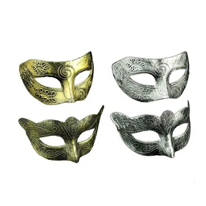 Men Venetian Masquerade Gold Silver Eye Mask Ball Carnival Costume Party Masks Halloween Masks