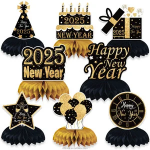 Nice 2025 New Year Halloween Easter Party Centerpieces 9Pcs Eva Theme Decorations Hello Party Supplies