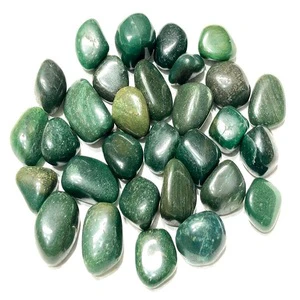 Natural Crystal Wholesale Gemstones Top Selling Dark Green Polished Aventurine Tumble Stone Love AAA-Grade Environmentally