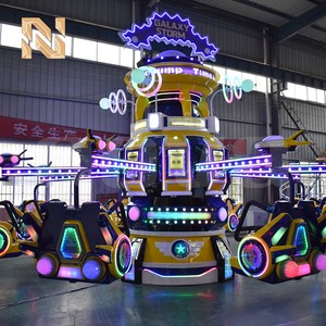 Nove Rides Time Jump Lifting Carnival Fairground Ride Galaxy Jump Steel Construction 16-Person Capacity Jumping Plane Ride