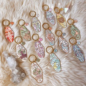 2025 New Product Ideas Twelve Zodiac Signs Metal Hard Enamel Keyring Constellations Souvenir Gift 70 Era Diamond Motel Keychain