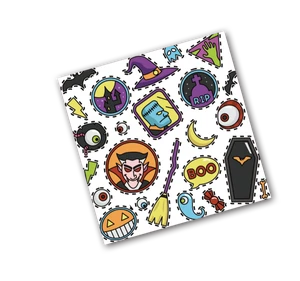 Halloween set printed paper napkin