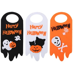 Promotional Products Halloween Door Hanging Decoration Pumpkin Ghost Skeleton Halloween Felt Props