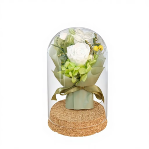 2026 Mothers Day Gifts for Mom Romantic Eternal Flower Forever Preserved Rose Flower in Glass Dome Valentines Day Gifts