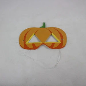 Promotional Decorative Pumpkin Shape Paper Face Masks for Halloween