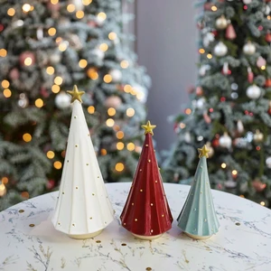 Ceramic Christmas Figurine & Toys Promotional Christmas Decorative Items Home Decoration Christmas Tree