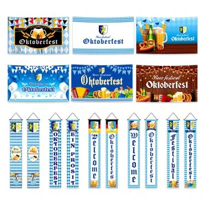 Wholesale Funfree Brand Flag Factory Model Bunting Banner Polyester German October Festival Outdoor/Interior Use Plastic