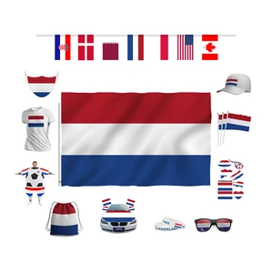 2026 Hot Selling Accessories Netherlands Soccer Fans Cheering Souvenirs Jersey Netherlands Flag for Dutch Fans