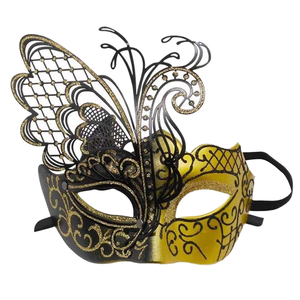 Factory Direct Men's & Women's Venetian Carnival Masquerade For Halloween Mardi Gras & Prom Ball Made Of Pvc For Couples